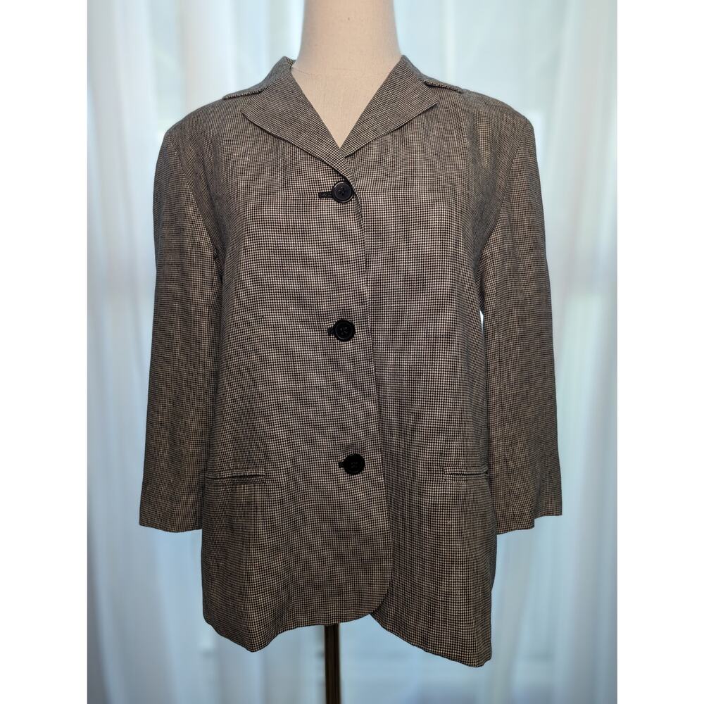 Talbots blazer - Irish Linen Houndstooth - Size 6